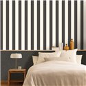 Caselio|Black striped wallpaper for modern bedrooms|Stripes