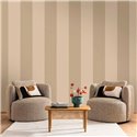 Caselio|Papier peint rayures très larges beige salon|Rayures