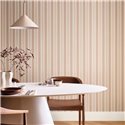 Caselio|Elegant brown and gold striped wallpaper|Stripes