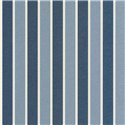 Caselio|Papel pintado dormitorio rayas náuticas azul|Rayas