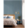 Caselio|Papier peint chambre rayures nautiques bleu|Rayures