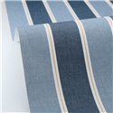 Caselio|Papel pintado dormitorio rayas náuticas azul|Rayas