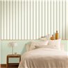 Caselio|Green striped wallpaper ideal for bedrooms|Stripes
