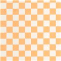 Caselio|Orange karierte Tapete im Retro-Brettdesign|Karos