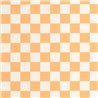 Caselio|Orange karierte Tapete im Retro-Brettdesign|Karos