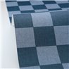 Caselio|Wallpaper with blue checkered pattern, ideal for bathroom|Checkered