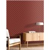 Caselio|Wallpaper with checkered pattern in red tones|Checkered