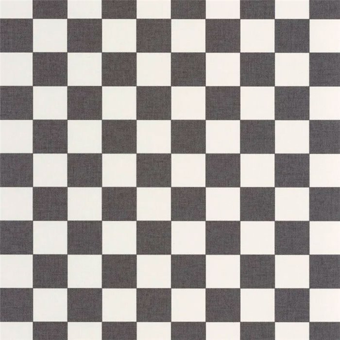 Caselio|Papel pintado tablero ajedrés cuadros blanco y negro|Cuadros