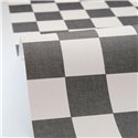 Caselio|Papier peint damier noir et blanc style échiquier|Carreaux
