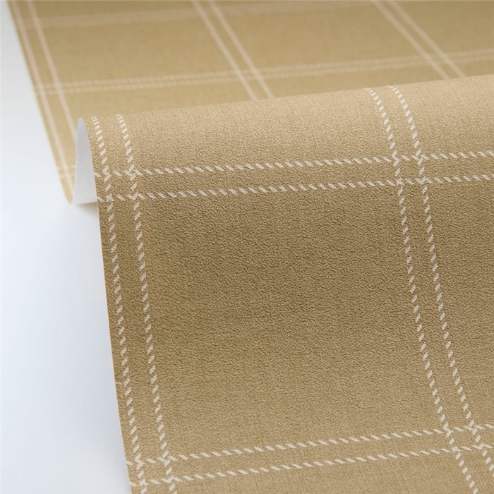 Caselio|Khakigrüne Tartan-Karo-Tapete|Karos