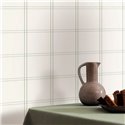Caselio|Papier peint à carreaux écossais blancs style tartan|Carreaux