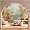 Casadeco|Papier peint panoramique monde sous-marin coraux et poissons|Panoramiques