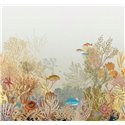 Casadeco|Papier peint panoramique monde sous-marin coraux et poissons|Panoramiques