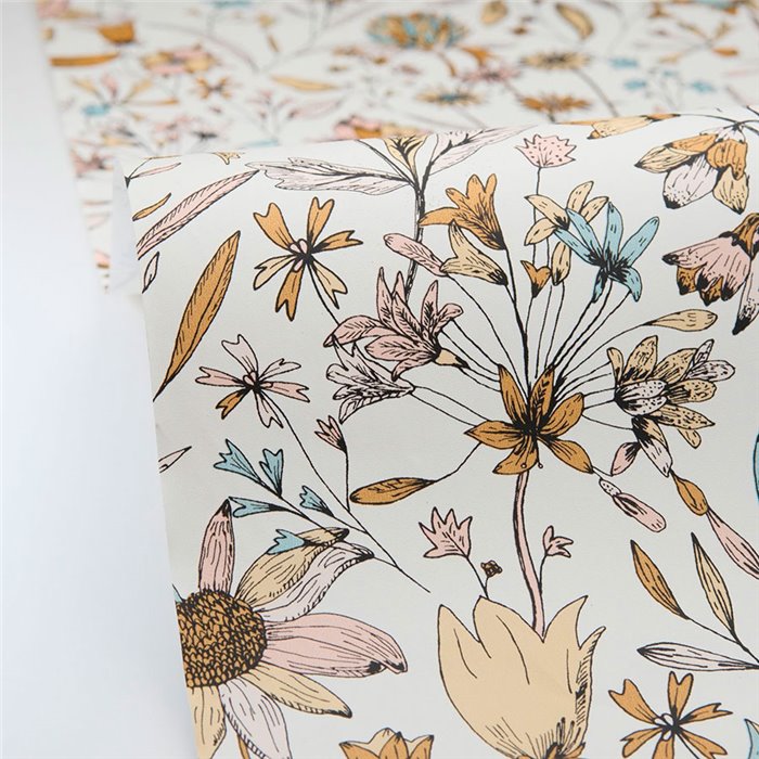 Caselio|Papier peint floral multicolore d’un jardin pittoresque|Floral