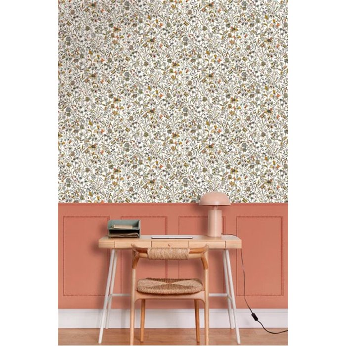 Caselio|Bunte Blumentapete mit skandinavischem Touch|Blumen