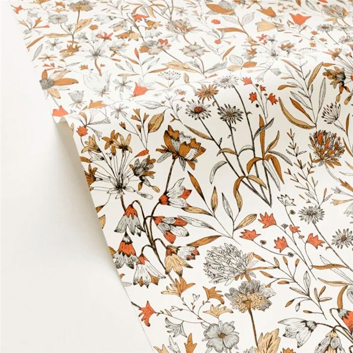 Caselio|Papier peint floral multicolore avec une touche scandinave|Floral