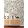 Caselio|Florale Tapete mit weißem Hintergrund|Tapeten