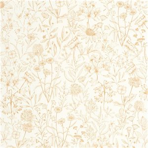 Caselio|Papier peint floral vert à imprimé scandinave|Papier Peint