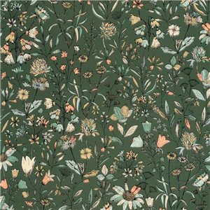 Elitis|Turquoise wallpaper with artisanal wicker texture|Wallpaper