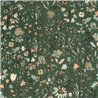 Caselio|Skandinavische Tapete mit grünen Wiesenblumen|Blumen