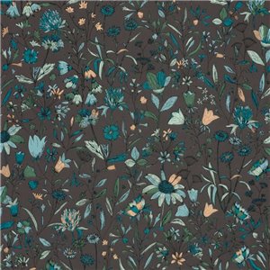 Caselio|Papel pintado flores multicolor de un jardín pintoresco|Floral
