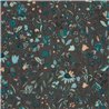 Caselio|Papier peint jardin de fleurs sauvages sur fond noir|Papier Peint