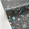 Caselio|Papier peint jardin de fleurs sauvages sur fond noir|Papier Peint
