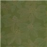 Caselio|Papel pintado flor de loto estilizado verde musgo|Papel Pintado
