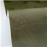Caselio|Stylized moss green lotus flower wallpaper|Wallpaper