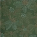 Caselio|Papier peint fleurs de lotus sur fond vert anglais|Floral