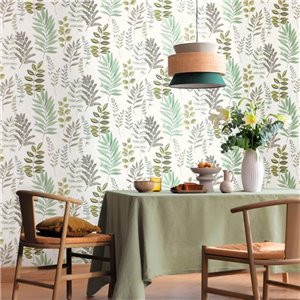 Casadeco|Scandinavian wildflower wallpaper in black and white|Scandinavian 2
