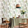 Caselio|Papier peint style botanique avec des feuilles dessinées|Floral