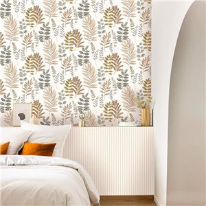 Caselio|Papier peint scandinave rayures jaunes|Rayures 2