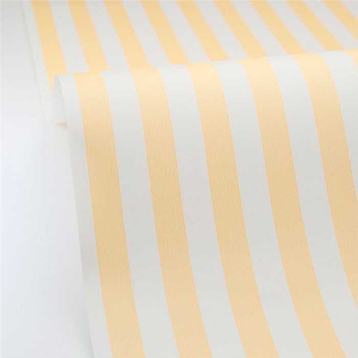 Caselio|Scandinavian yellow striped wallpaper|Stripes
