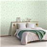Caselio|Narrow green bedroom striped wallpaper|Stripes