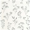 Caselio|Harmonische Blumentapete in Schwarz|Blumen