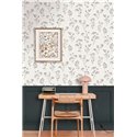 Caselio|Harmonious floral wallpaper in black|Floral