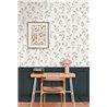 Caselio|Harmonische Blumentapete in Schwarz|Blumen