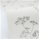 Caselio|Harmonious floral wallpaper in black|Floral