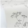Caselio|Harmonious floral wallpaper in black|Floral