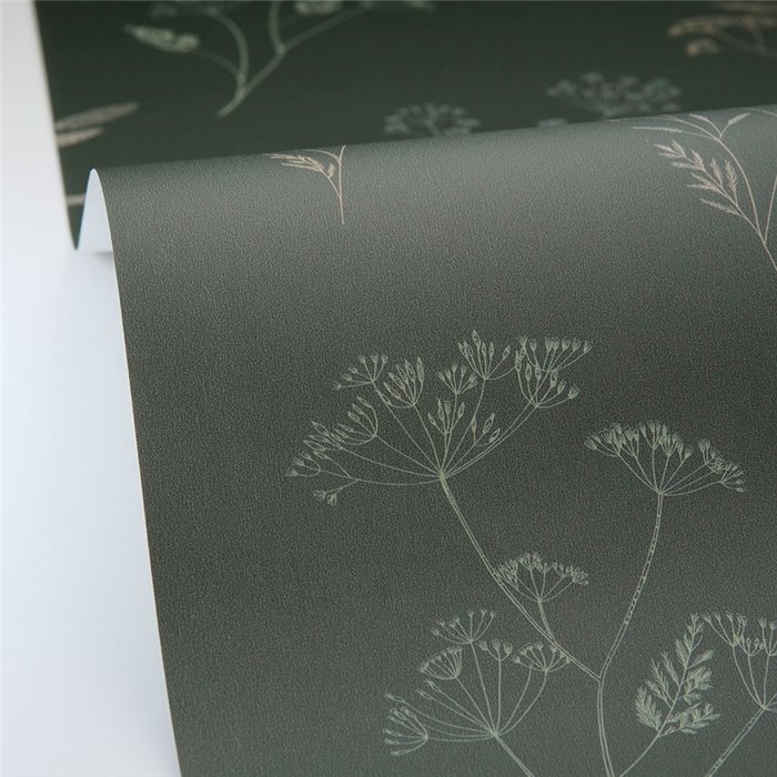 Caselio|Wallpaper with green floral patterns|Floral