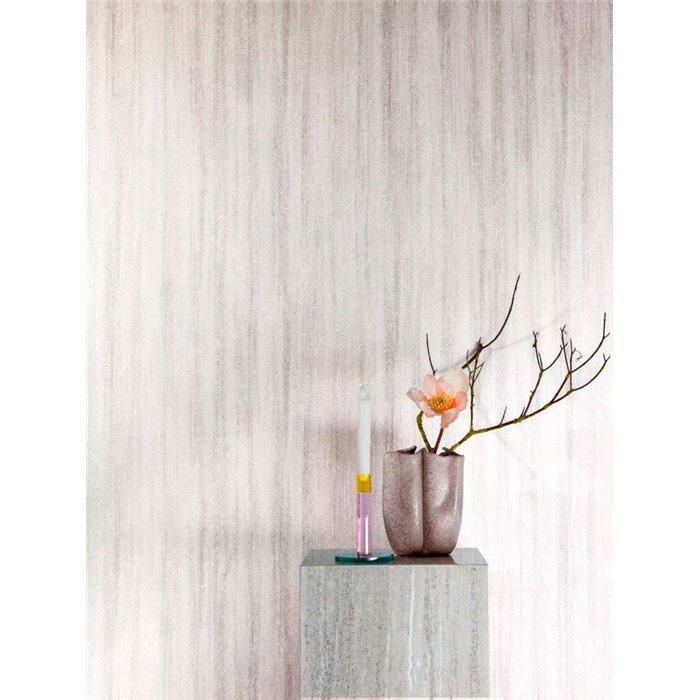 Papel pintado patrón espiga gris claro - Grandeco Textured Vibes 205106