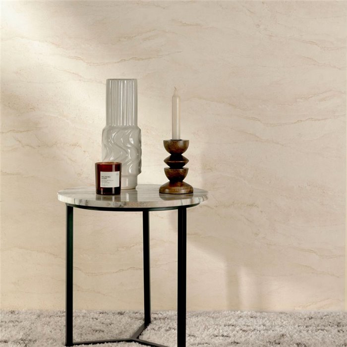 Grandeco|Ivory stone-effect wallpaper|Wallpaper