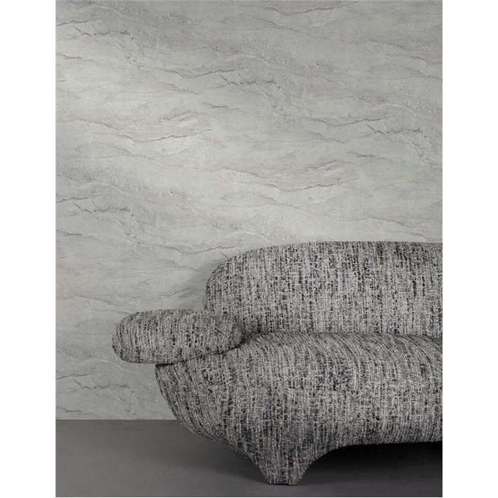 Grandeco|Papier peint effet pierre en gris|Industriel