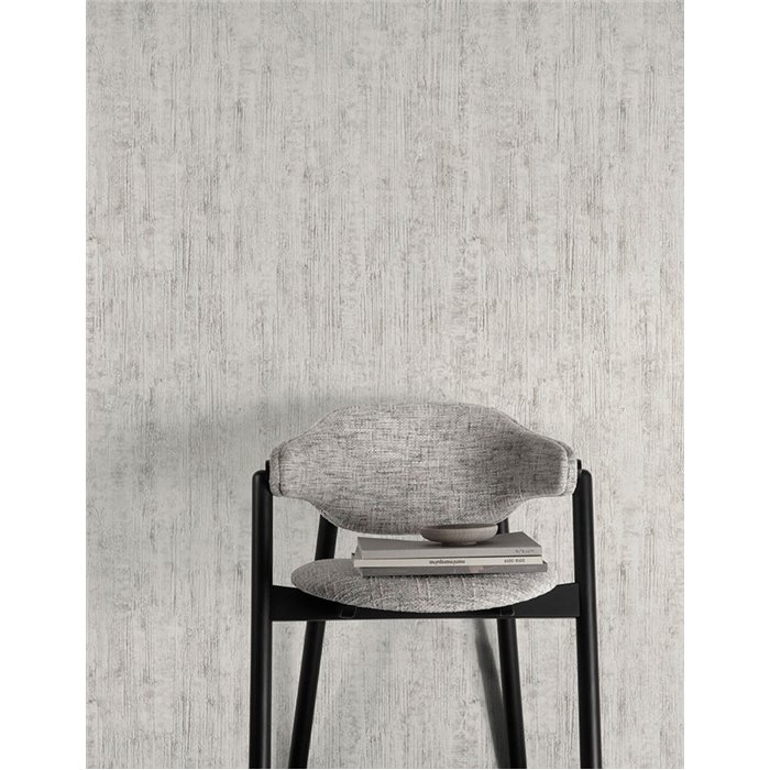 Grandeco|Papier peint effet pierre veinée gris clair|Industriel