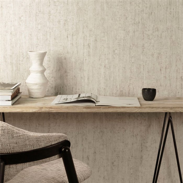 Grandeco|Stucco-effect wallpaper in earth tones|Factory Style
