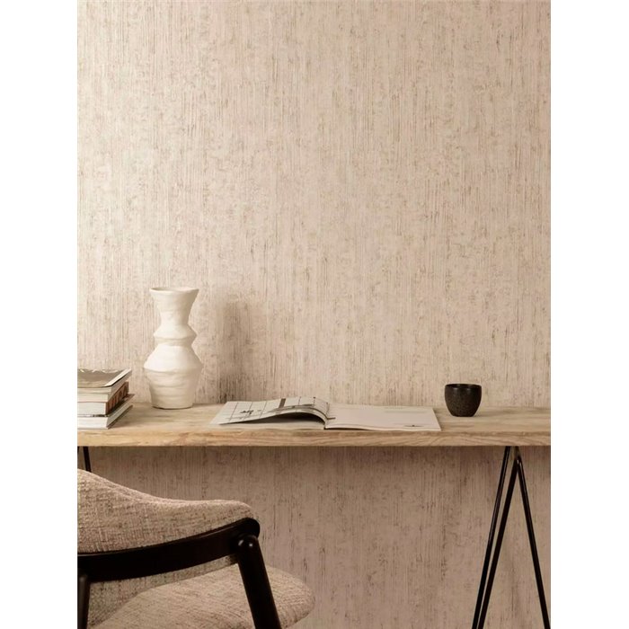 Grandeco|Stucco-effect wallpaper in earth tones|Factory Style