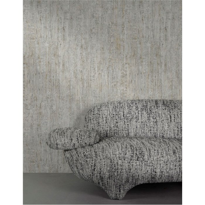 Grandeco|Rough greenish-gray textured wallpaper|Factory Style