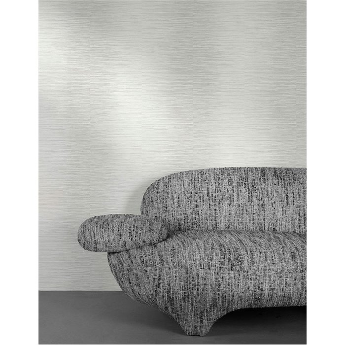 Grandeco|Minimalistisch strukturierte weiße Tapete|Abstrakt