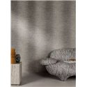 Grandeco|Dark gray textile-effect wallpaper|Abstract